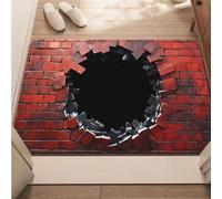 3D Optical Illusion Rug That Looks Like a Hole, Realistic Vortex Hole Rug for Home Décor, Funny Prank, Non-Slip 3D Area Rugs for Living Room, Bedroom, Entryway, Parties (KK,50 * 80cm)