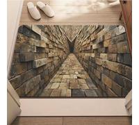 3D Optical Illusion Rug That Looks Like a Hole, Realistic Vortex Hole Rug for Home Décor, Funny Prank, Non-Slip 3D Area Rugs for Living Room, Bedroom, Entryway, Parties (FF,50 * 80cm)