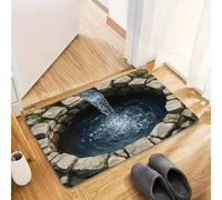 3D Optical Illusion Rug That Looks Like a Hole, Realistic Vortex Hole Rug for Home Décor, Funny Prank, Non-Slip 3D Area Rugs for Living Room, Bedroom, Entryway, Parties (RR,50 * 80cm)