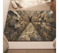 3D Optical Illusion Vortex Hole Rug | Scary Bottomless Hole Design Mat | Non-Slip, Best for Living Room, Entrance & Pet Game (M,15.75 * 23.62in)