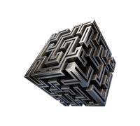 3D Optical Illusion Wall Sticker - Modern Home Decor Decal, Visual Depth Art with Eye Catching Design, Interior Accent, Easy Apply Decorative Wall Graphic for Living Room Bedroom Study Room