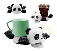 3D Panda Porte-gobelet Amusant,Essous de Verre Amusant en Forme de Panda, Dessous de Verre Mignon, Panda Dessous de Verre pour Tasse à café,Décorations de Table,sous-Verre Anti-Stress Panda Marine
