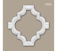 3d panneau mural Profhome 159503 Lambris mural Élément décoratif style marocain Motifs architecturaux musulman blanc 49,9 x 49,8 cm