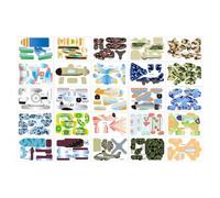 3D Paper Puzzle Kit - 25 Pieces 3,34 x 3,34 pouces DIY Interactive Learning, Creative Assembly Toy | Educational Problem Solving Skills For Cognitive Development Fun Activity Family Road Trip