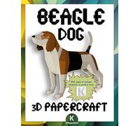 3D PAPERCRAFT BEAGLE DOG: 3D origami templates to cut out and assemble | Paper decoration | Beagle Dog | Puzzle decoration | 3D model paper DIY | Low Poly
