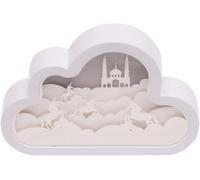 3d Papercut Lightbox - Rectangle Unicorn - 16 X 5 X 21cm - Light Box Accessoire D'intérieur - Lampe De Sculpture En Papier - Veilleuse - Décoration Unique Pour Rebords De Fenêtre Et Étagères