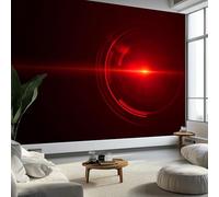 3D Papier Peint Auréoles Abstraites Cercles, Peinture Murale Intissé Photo Futurisme Mural Poster Salon Chambre Mur de fond Chambre des Enfants Bureau Décoration de Maison, 350 x 256 cm (L x H)