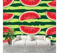 3D Papier Peint Intissé Murale ThèMe De PastèQue De Dessin Animé Moderne Décoration Murale Vert Foncé Panoramique Fresque Murale Pour Salon & Chambre Fond Tv Décoration Facile À Poser 250x175cm