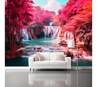3D Papier Peint Intissé Nature, Cascade D'Arbre De Rêve Papier Peint Panoramique décoration pour chambre salon cuisine - 400 x 280 cm Geant Photo Murale Art