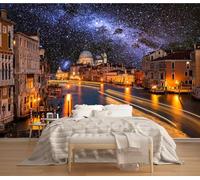 3d Papier Peint Intissé Venise Panoramique Photo Poster Mural 400x280 Ciel étoilé DéCoration Revetement Murale Fresque Pour Salon Et Chambre à Coucher Chambre D'Enfant Couloir Restaurant 1f166