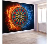 3D Papier Peint Jeux Cibles D'Eau et de Feu, Peinture Murale Intissé Photo Art Numérique Mural Poster Salon Chambre Mur de fond Chambre des Enfants Bureau Décoration de Maison, 400 x 280 cm (L x H)