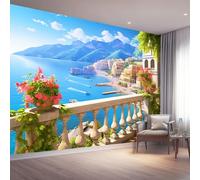 3D Papier Peint Nature Architecture Élégant Paysage marin Papier Peint Coloré Panoramique Pour Salon Chambre Chambre D'Enfant Décoration Murale Maison Décoration Intérieure 400 x 280 cm
