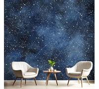 3D Papier Peint Panoramique Constellations Galaxies Bleu 100×70cm Non-Tissées Mural, Rayures Ciel Étoilé Univers Grandes Murales Poster pour Salon, Adulte Chambre d'enfants, Étude Décoration
