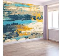 3D Papier Peint Texture Vintage Traditionnelle Vieillie, Peinture Murale Intissé Photo Style Shabby Chic Mural Poster Salon Chambre Mur de fond Chambre des Enfants Bureau de Maison, 200 x 140 cm