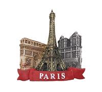 3D Paris France Réfrigérateur Réfrigérateur Aimant Touristique Souvenirs À La Main Résine Artisanat Magnétique Autocollants Maison Cuisine Décoration Voyage Cadeau
