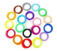 3d Pen Filament PLA 20 Rolls Couleurs assorties Expérience de lissage sûr pour fabriquer des enfants