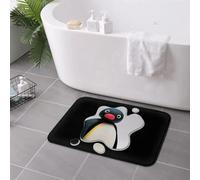 3D Penguin TV Non-Slip Doormat Floor Mat Carpet Rug for Kitchen Entrance Home Bathroom Living Room Footpad Mats-60x90cm