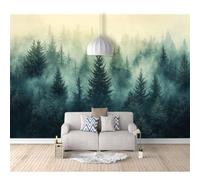 3D Photo Self-adhesive Wallpaper Murals Forest fog 100x70cm Pattern Stickers Home Room Wall Poster Decoration for Living Office Bedroom Dining Art