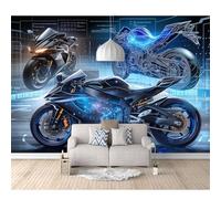 3D Photo Self-adhesive Wallpaper Wall Art Sports cars, automobiles, futuristic technology 100x70cm Poster Decorative Stickers Background for Living Room Bedroom