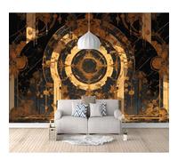 3D Photo Self-adhesive Wallpaper Wall Art Vintage watercolor geometry 100x70cm Poster Decorative Stickers Background for Living Room Bedroom