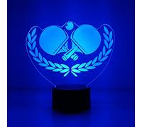 3D Ping Pong LED Lampe Art Déco Lampe Lumières LED Décoration Lumière Touch Control 7 Couleurs Change Alimenté par USB Enfants Cadeau Anniversaire Décoration de Noël