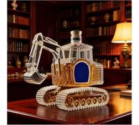 3D-Pitcher de whisky et de vin en forme d'excavatrice, décanteur de whisky de 300 ml, bouteille à vin vide sculptée à la main, cadeaux personnalisés pour femmes et hommes, cadeau pour le bar à la
