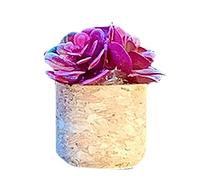 3D Plantes artificielles Forme l'aromathérapie Vent voiture AIR Air Stone Creative Perfume Car diffuseur Perfume Clip Clitining Car accessoires intérieurs 1pc (F, 10 cm / 4 pouces)