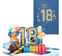 3D Pop up Cartes d'anniversaire,Cartes de 18e Anniversaire avec Enveloppe,Cartes d'anniversaire Universelles,pour aux Anniversaires,aux Mariages,aux Amitiés et aux Intronisations