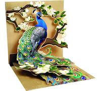 3D Pop Up Paon et Magnolias, anniversaire, fête des mères, cadeau à tout moment
