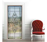 3D Porte Autocollant Porte Vitrée Creuse 77 X 200 Cm Porte Art Mural Autocollant Décor À La Maison Salon Porche Stickers Muraux Papier Peint - Photos De Porte - Peintures Murales De Porte