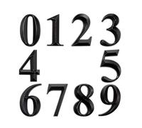 3D porte numéro étiquette plaque de bureau à domicile rue boîte aux lettres signe adresse autocollants numéros maison(7cm,Number 1)