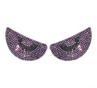 3D pour mystic Eye Car Stickers 6.6cm Reflective Decals 3D pour(Purple Diamond)