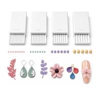 3D Print Clay Gel Ball Maker Tool, Nail Art Bead Roller for 3D Gel Flowers | Polymer Clay Roller 2mm 3mm 4mm 5mm Sphere Shaper Roller Tool, Clay Ball Maker, for Round Beads, Earrings Making，White