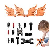 3D Printed Action Figure Accessories - ABS, Articulated Robot Wings | Multi-Articular Posable Figures, Decorative Collectible Desktop Robots for Kids, Collectors, Desk Decoration, Hobby, Display
