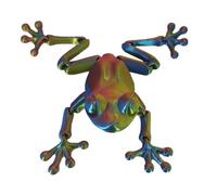 3D Printed Animal Fidget Frog, Articulated Frog Toys with Movable Joints, Stress Relief Desk Toy, Flexible 3D Frogs for Kids Adults, Home Display Piece