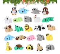 3D Printed Animal Toys Christmas Advent - 24 Days Countdown Calendar, Articulated Flexible Mini Figurines for Kids Home Classroom Vacation Holiday Party Favors, Educational Toys, Colorful