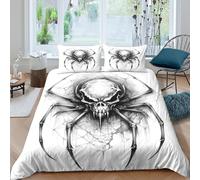 3D Printed Araignée Housse de Couette, Microfibre Housse de Lit Fermeture
