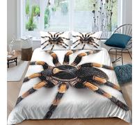3D Printed Araignée Housse de Couette, Microfibre Housse de Lit Fermeture