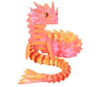 3D Printed Articulated Dragon - 17.32 inches Flexible Joints Fidget Toys | 3D Printing Flexible Articulated Dragon for Boys, Girls, Kids, Friends, Family, User-Friendly