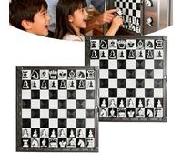 3D-Printed Chess Magnet with Turn Indicator, Fridge-Mountable Mini Chess Set, Fun Game Refrigerator Magnets for Kitchen Breaks, Gift for Chesses Lovers & Home Décor Fans(2pcs)