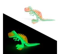 3D Printed Dinosaur 3-D Printed Stuff Tyrannosaurus Rex Skeleton Articulated pour Décoration Home Office Bureau Exécutif Cadeaux Fantaisie-Glow-in-The-Dark Rainbow 02||25cm/9.8in