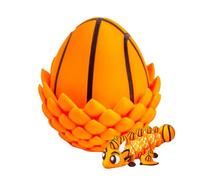 3D Printed Dragon - Egg Articulated Wings Desk Toy | Fidget Stress Relief Figure Fantasy Decorative Sculpture for Home, Office Desk, Bookshelf, Travel, Holiday Or Sports Enthusiasts