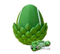 3D Printed Dragon - Egg Articulated Wings Desk Toy | Fidget Stress Relief Figure Fantasy Decorative Sculpture for Home, Office Desk, Bookshelf, Travel, Holiday Or Sports Enthusiasts
