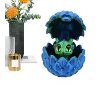 3D Printed Dragon Egg - Fantasy Figurine | Flexible Decorative Sculpture with Intricate Scales, Tabletop Display with Realistic Texture, Home Decor Accent for House, Office, Shelf Display