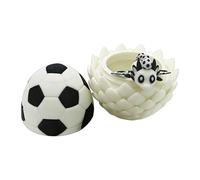 3D Printed Dragon Egg, Soccer Design Ornament, Easter Fantasy Egg, Creative Shelf Decoration, Collectible Gift, for Kids Party Teen Home Shelf Adult Girl Boy Room Display Holiday Celebration