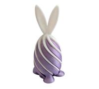 3D Printed Easter Egg Spiral Fidget Bunny Œuf de Pâques Jouet Sensoriel Easter Basket Stuffer Easter Gifts Easter Decor 3D Printed Easter Eggs Large Easter Eggs