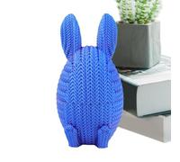 3D Printed Easter Eggs, Bunny Shaped Easter Candy Filled Eggs, 3.5x6.69in Novelty Spring Family Gatherings Desk Decor, Fun for Kids, Friends, Eastern Celebrations