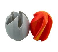 3D Printed Easter Eggs - Passthrough Model Toy, 2.36x1.81 Inches Optical Illusion Desktop Ornament, Fidget Stress Relief Sculpture, Kinetics Home Decoration, Geometric Craft Piece for Kids Adults