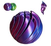 3D Printed Fidget Slime Ball Toy, Sensation Stress Decrease Gear Sphere Fidget Toy with Liquid Flow Effect, Twistable Desk Toys for Anxiety Relaxation Office Home Travel