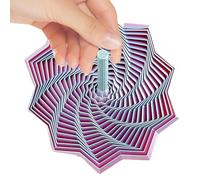 3D Printed Fidget Toys - Hexagon Desk Toy with Handle | Expandable Calming 3D Printed Stress Relief Toy for Adults, Home, Desk, Travel, Study, Work, Focus Or Relaxation, 4.61x4.61x0.59in